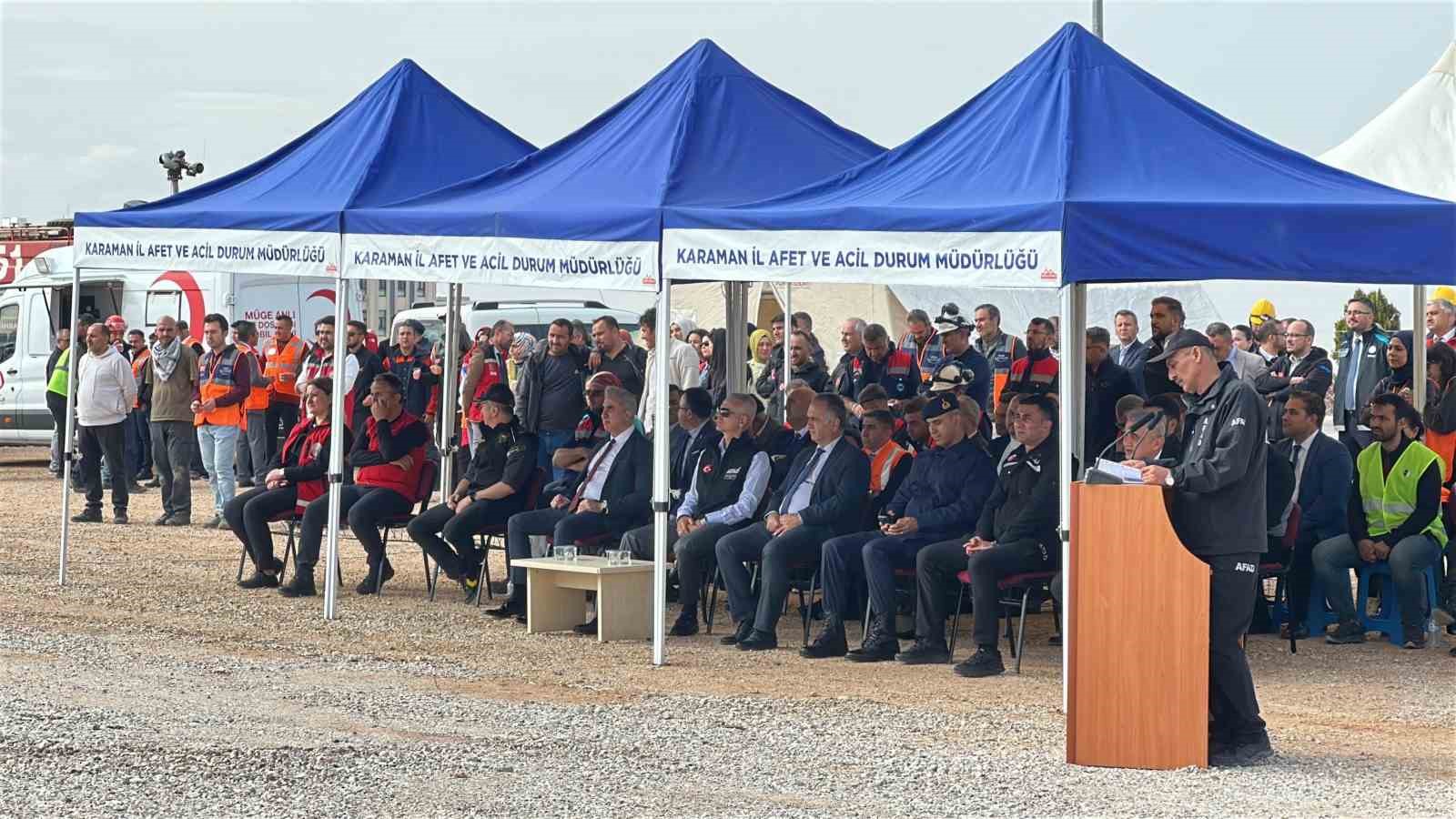 Karaman’da saha tatbikatı gerçeğini aratmadı