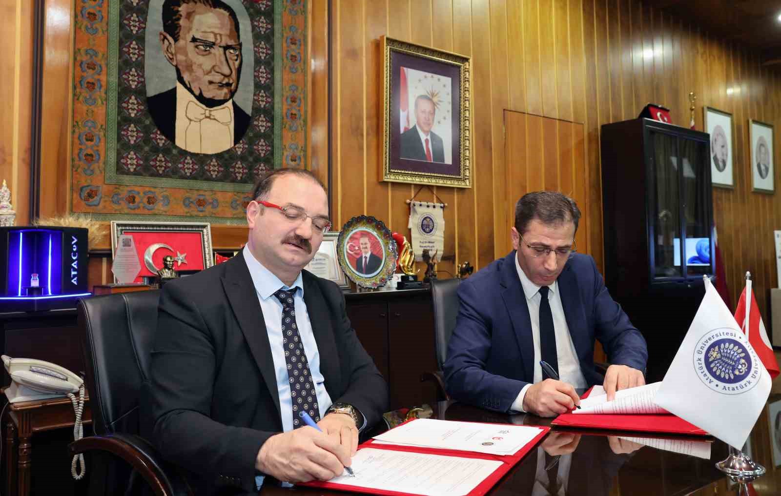 Atatürk Üniversitesi İle KUDAKA  arasında "Siber Güvenlik Eğitimi İş Birliği Protokolü" imzalandı
