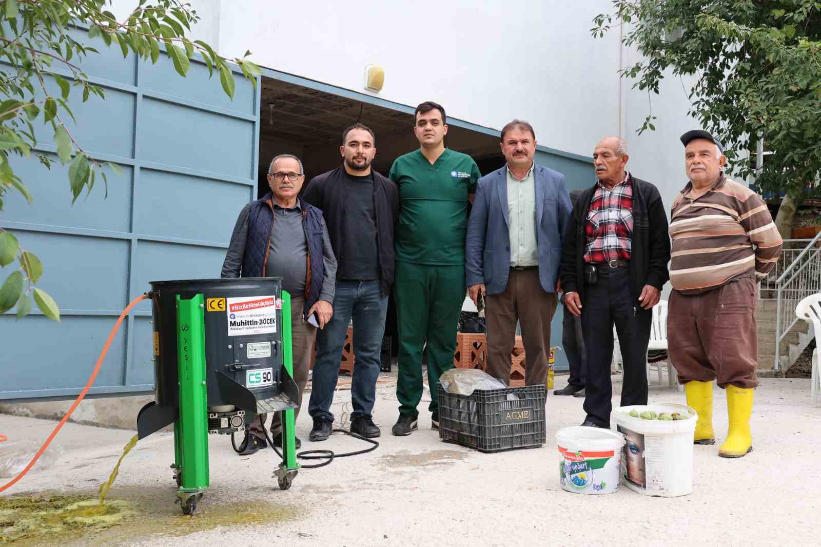 B&uuml;y&uuml;kşehir&rsquo;in ceviz soyma makineleri &uuml;reticilerin hizmetinde
