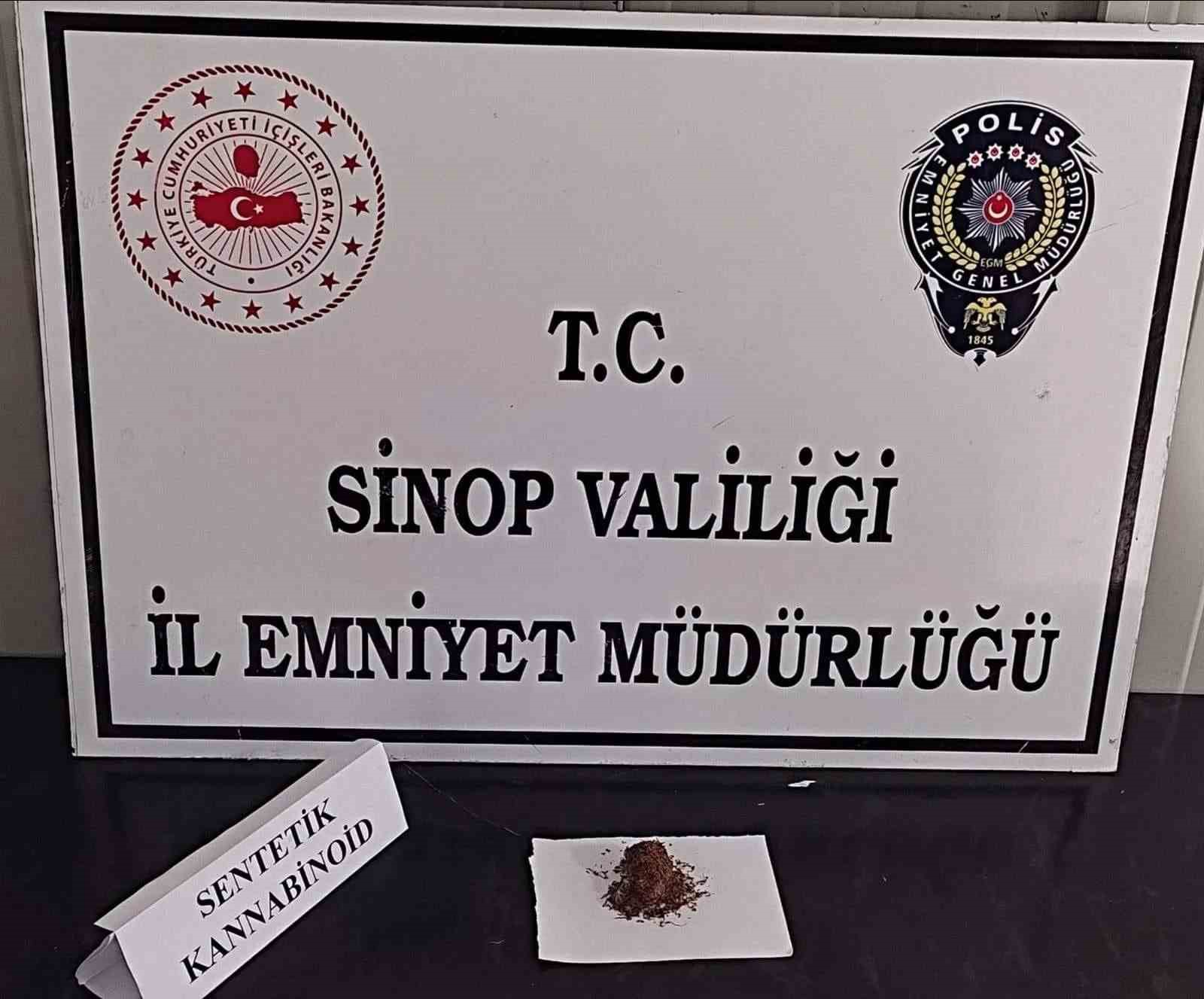 Sinop’ta uyuşturucu operasyonu