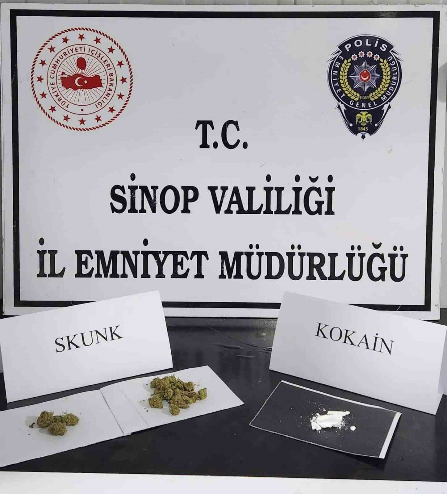 Sinop’ta uyuşturucu operasyonu