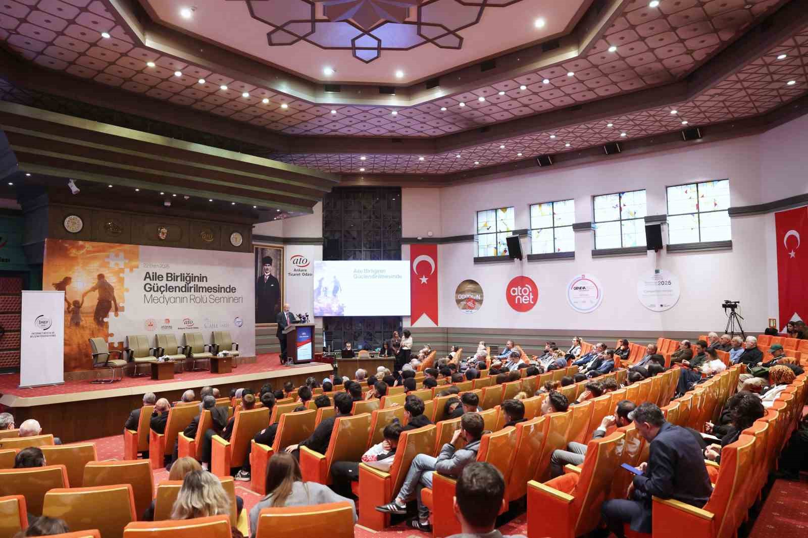 ATO Başkanı Baran: "G&uuml;&ccedil;l&uuml; aile olmadan, g&uuml;&ccedil;l&uuml; T&uuml;rkiye olmaz"
