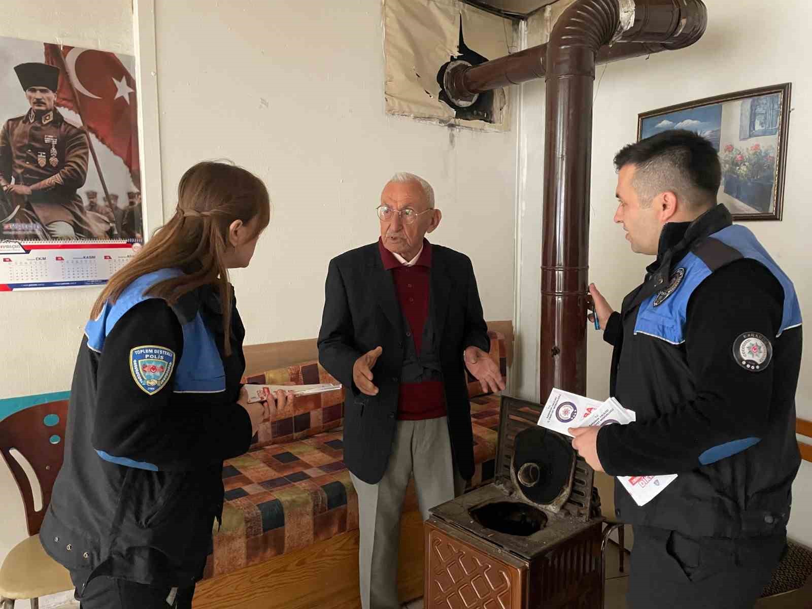 Karabük Emniyeti’nden soba ve şofben zehirlenmelerine karşı bilinçlendirme çalışması