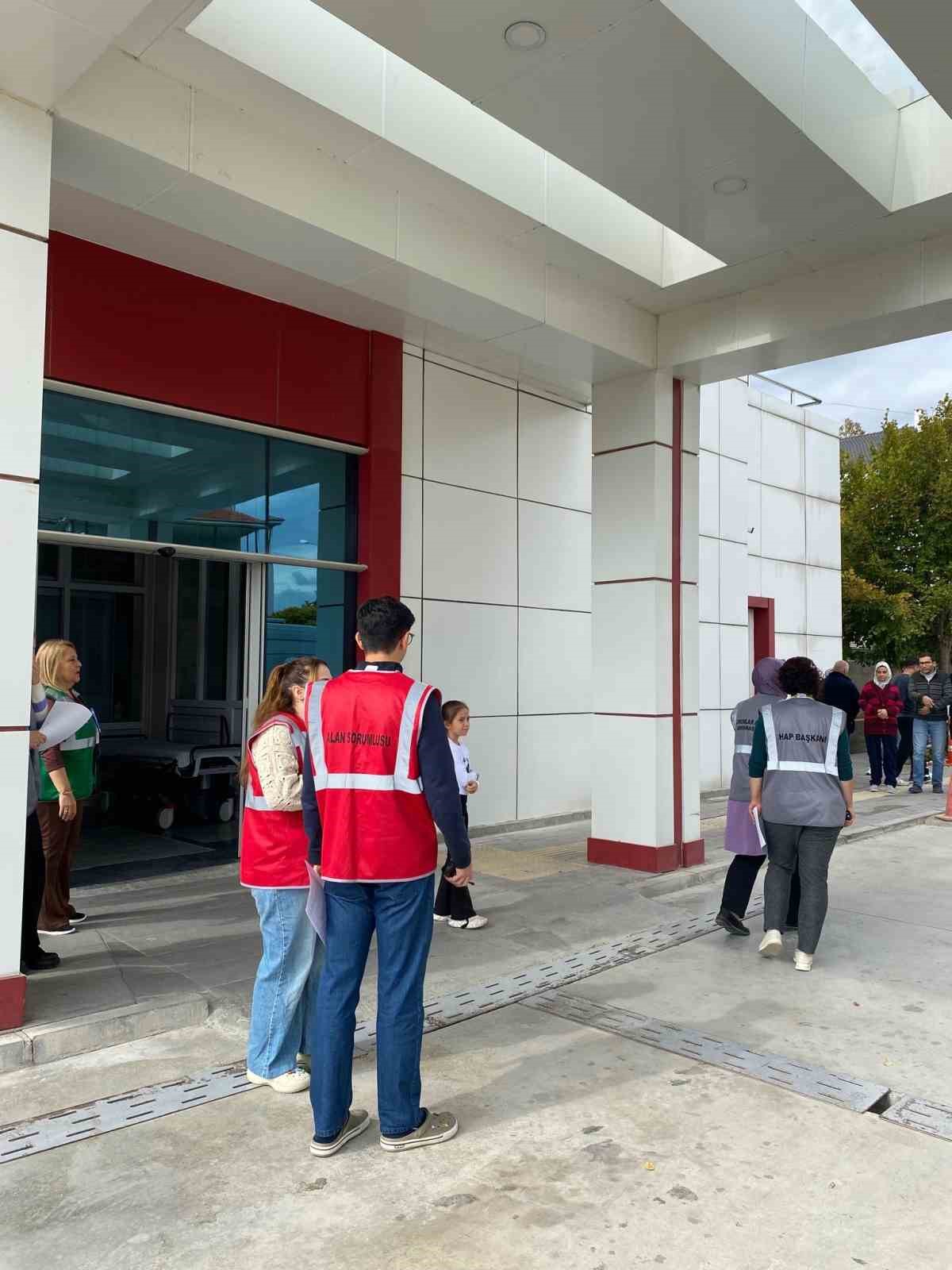 Çameli Devlet Hastanesinde HAP tatbikatı yapıldı