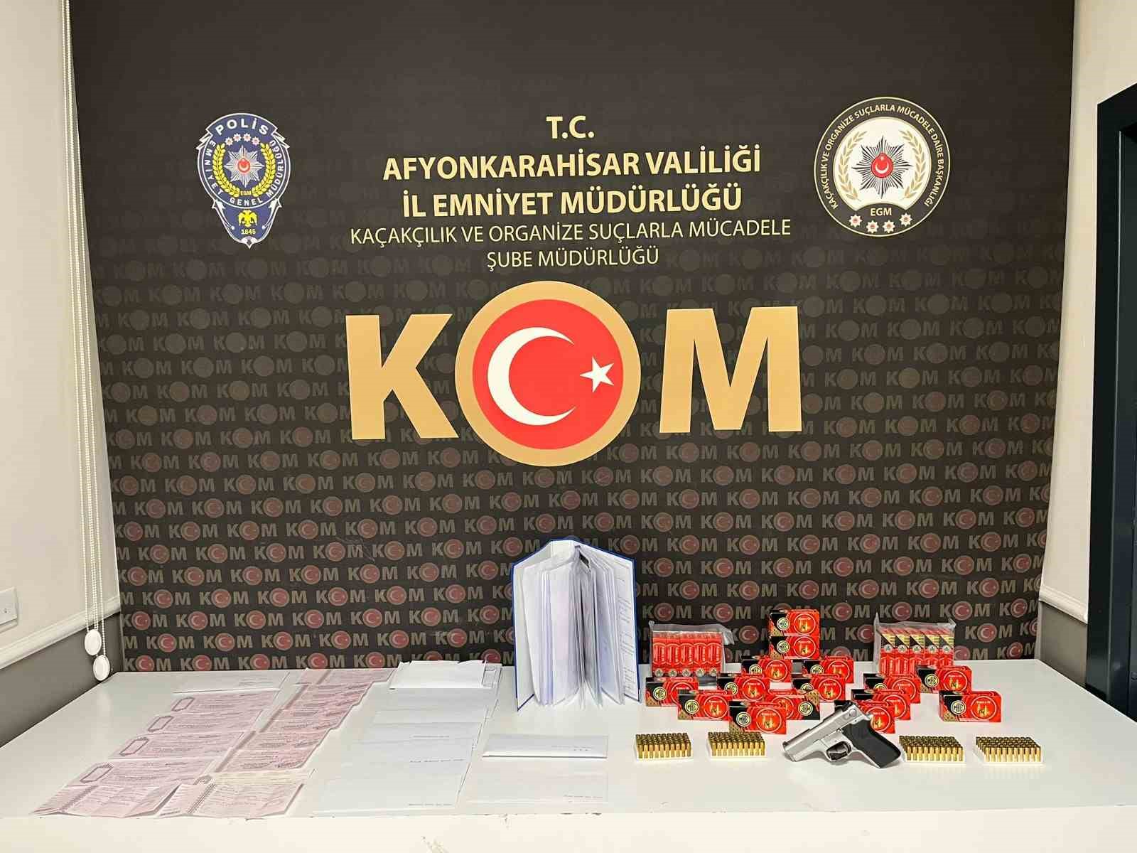 Afyonkarahisar’da tefeci operasyonu: 3 gözaltı
