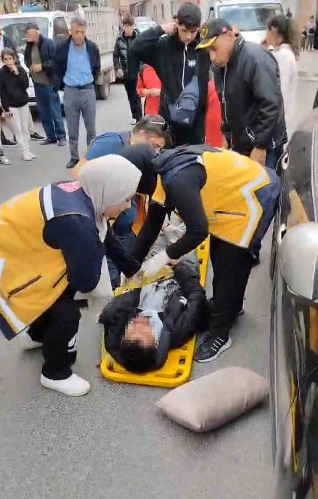 Tekirdağ&rsquo;da &ccedil;ukura dalan motosikletli d&uuml;ş&uuml;p yaralandı
