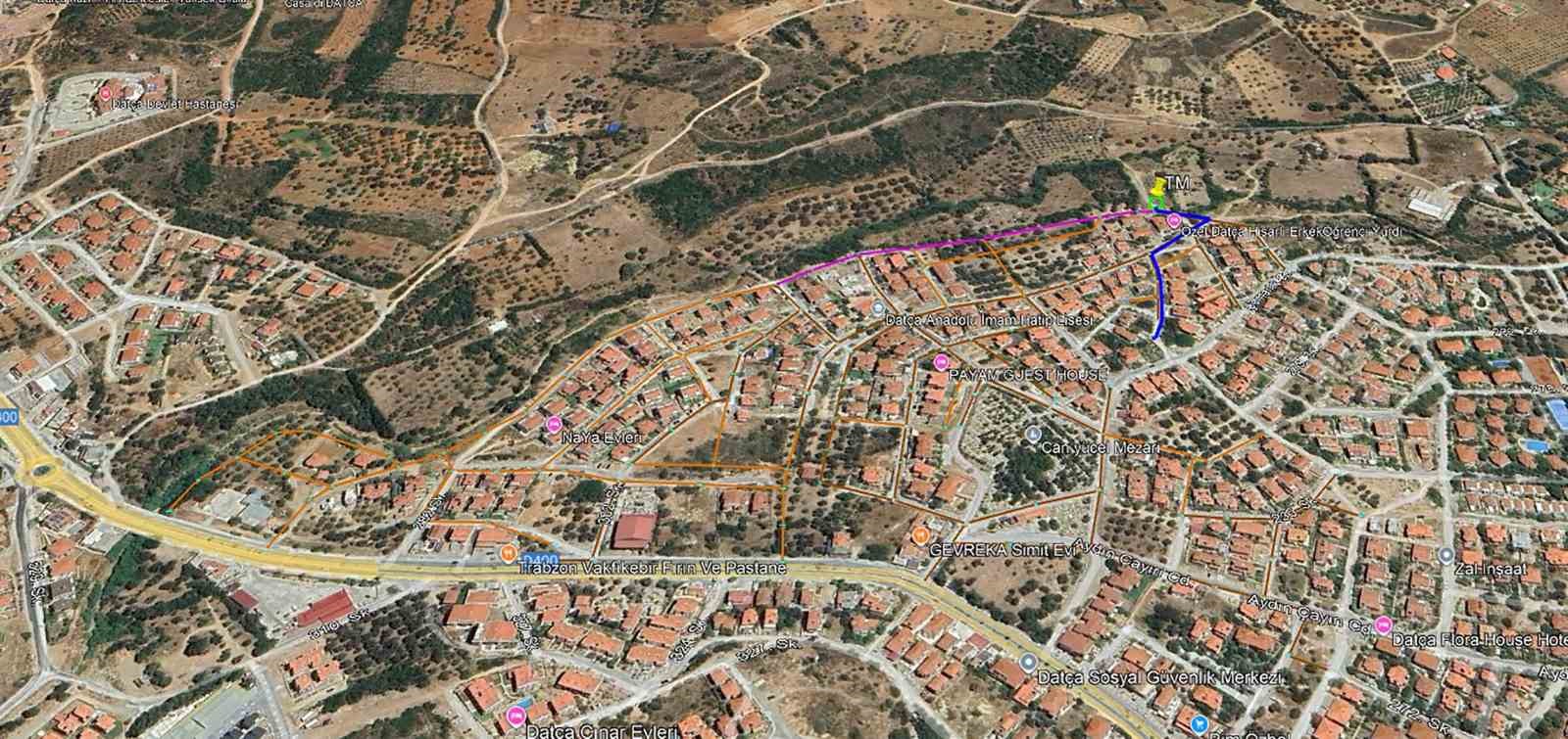 Datça Çomarlık’ta kanalizasyon sorunu çözülüyor
