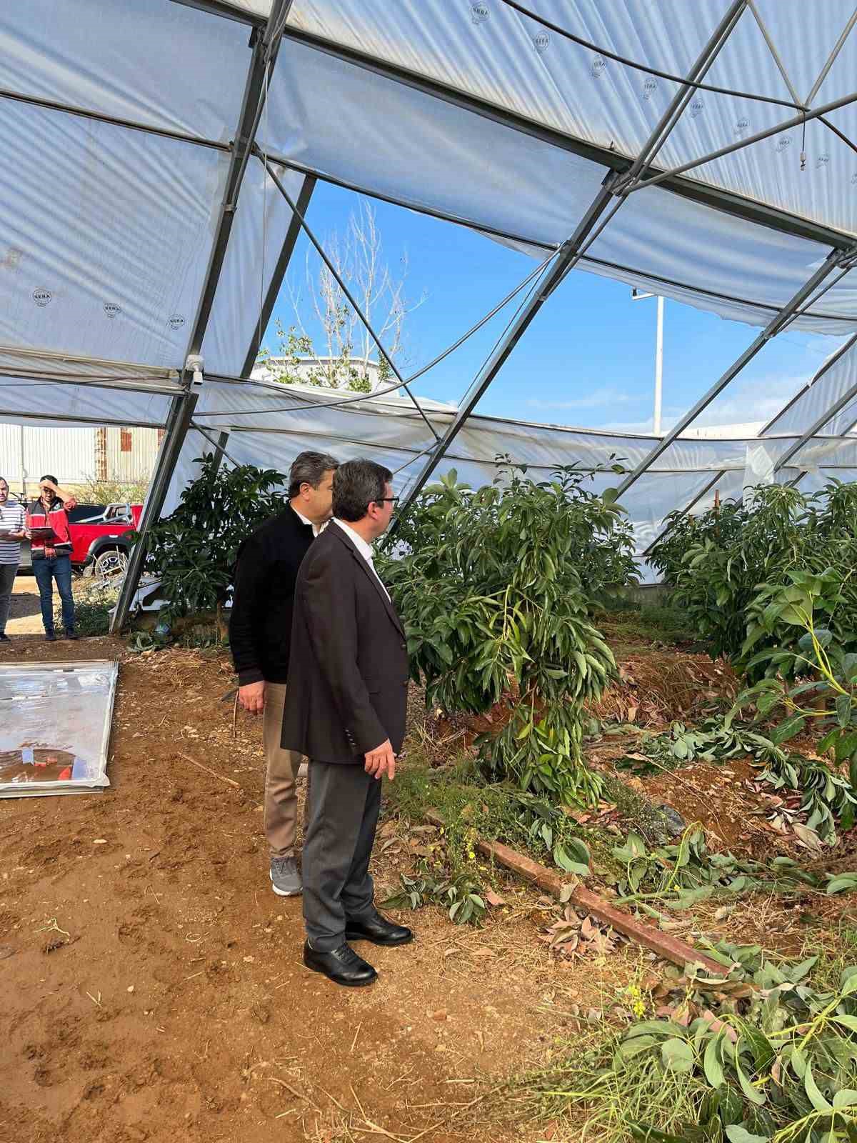 Serik&rsquo;te yağıştan zarar g&ouml;ren seralarda hasar tespit &ccedil;alışması başladı
