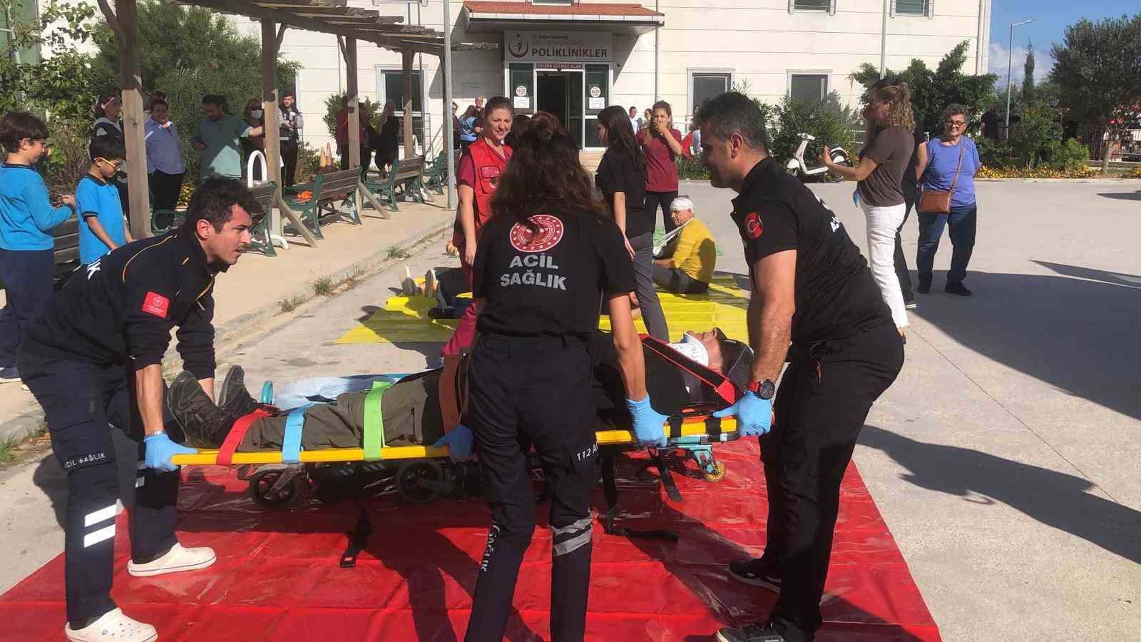 Dat&ccedil;a Devlet Hastanesi&rsquo;nde HAP tatbikatı yapıldı
