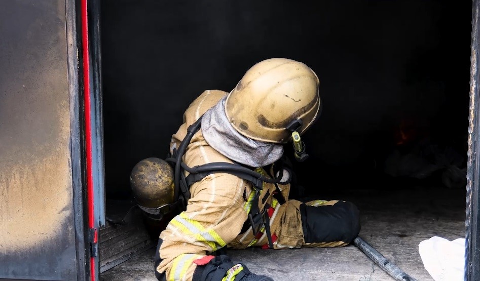 Erzincan’da hizmete sokulan itfaiye eğitim merkezinde tatbikat