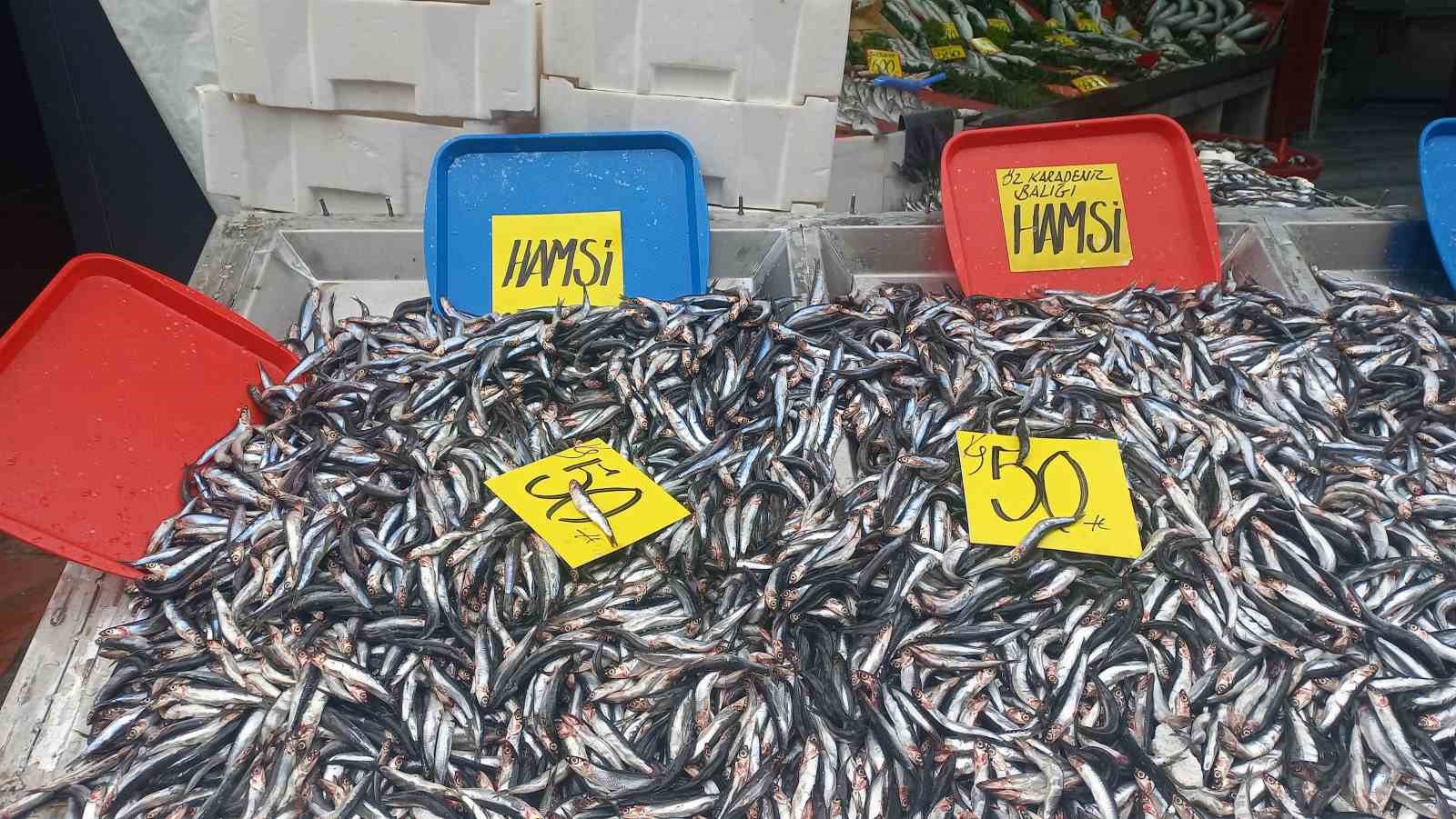 Hamsinin kilosu 50 liraya düştü, vatandaşlar poşet poşet aldı
