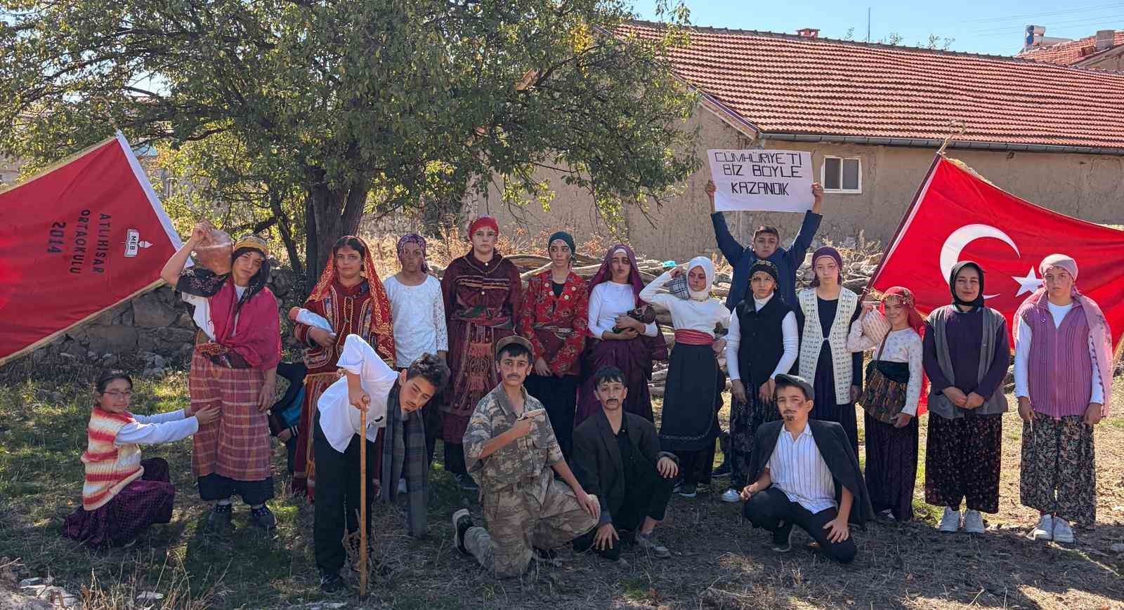 Çocuklardan Cumhuriyet Bayramı’na özel farklı kutlama