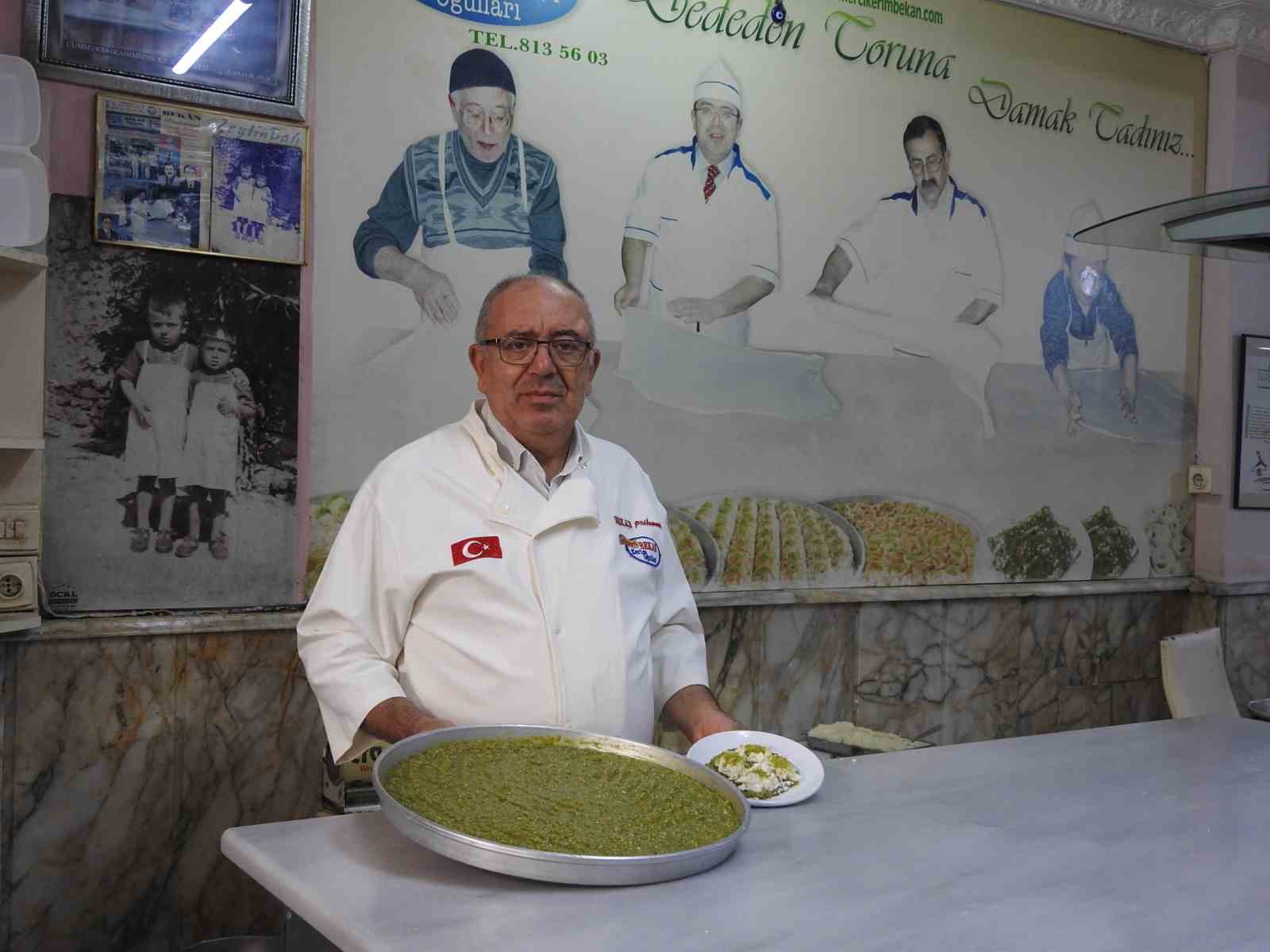 Kilis’in tescilli tatlısı Cennet Çamuru hafifliği ve lezzetiyle ilgi görüyor