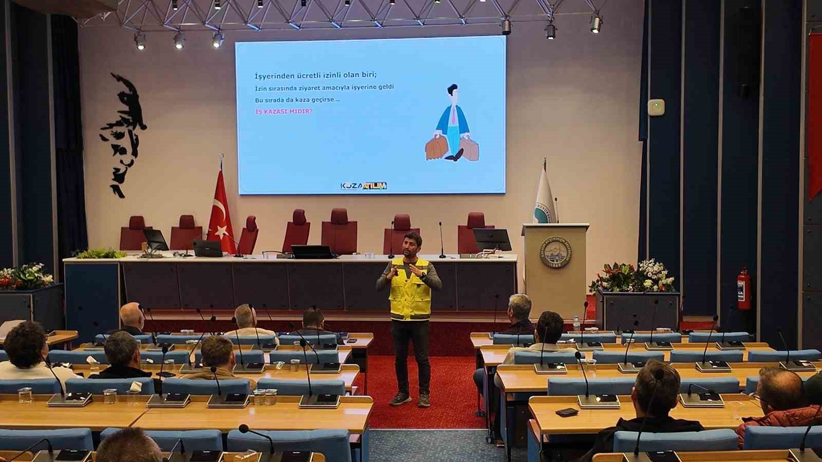 Kayseri B&uuml;y&uuml;kşehir Belediyesi&rsquo;nden iş sağlığı ve g&uuml;venliği semineri
