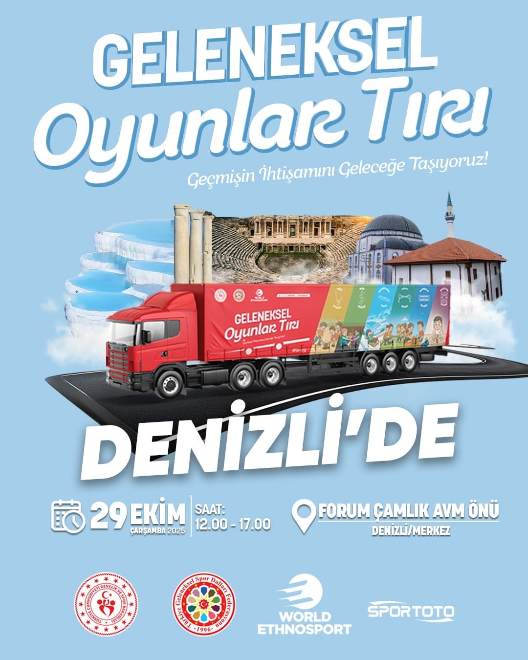 Geleneksel Oyunlar Tırı Denizli’ye geliyor