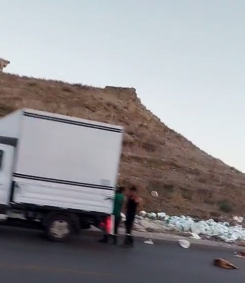 &Ouml;nce tonlarca tekstil atığı, şimdi de kilolarca yoğurt
