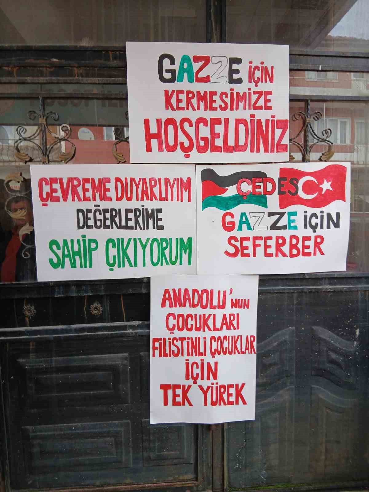 Posof’ta Gazze’ye anlamlı destek