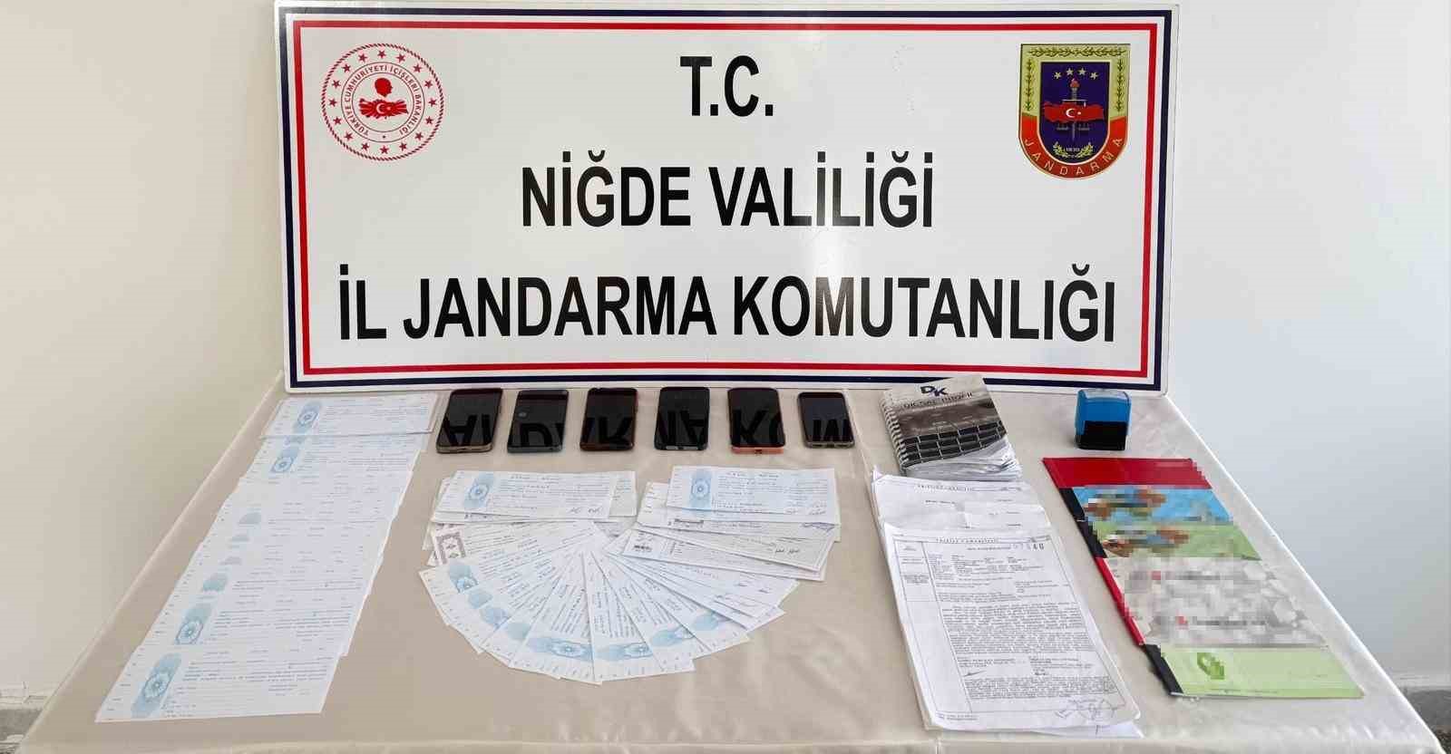 Niğde’de tefecilik operasyonu: 4 şüpheli yakalandı