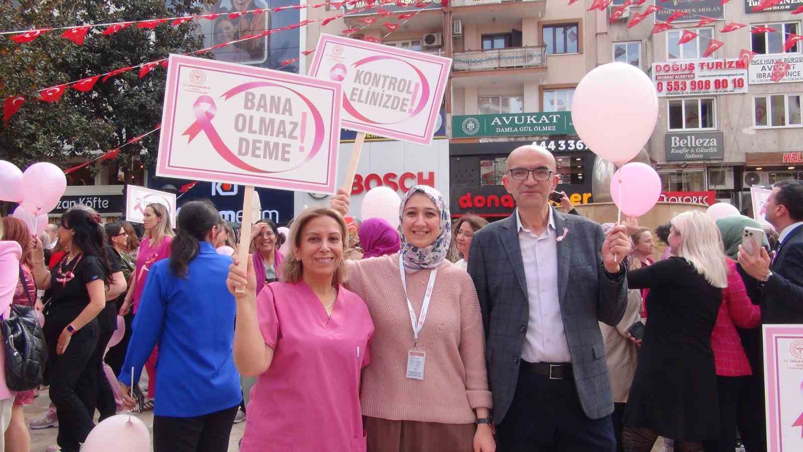 Kanserde erken teşhisin önemine dikkat çekmek için yürüdüler