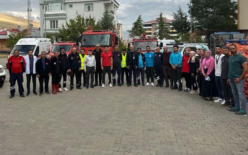 Elazığ’da hastanede yangın tatbikatı