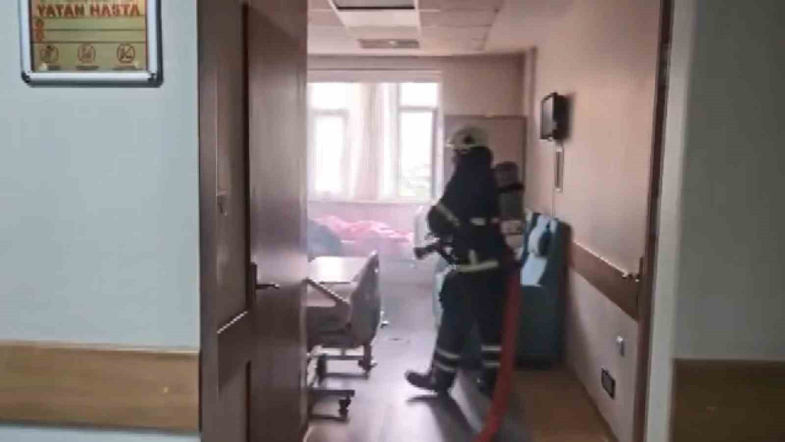 Elazığ’da hastanede yangın tatbikatı