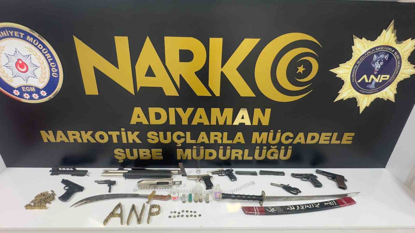 Adıyaman’da narkotik ve asayiş operasyonlarında 17 kişi tutuklandı