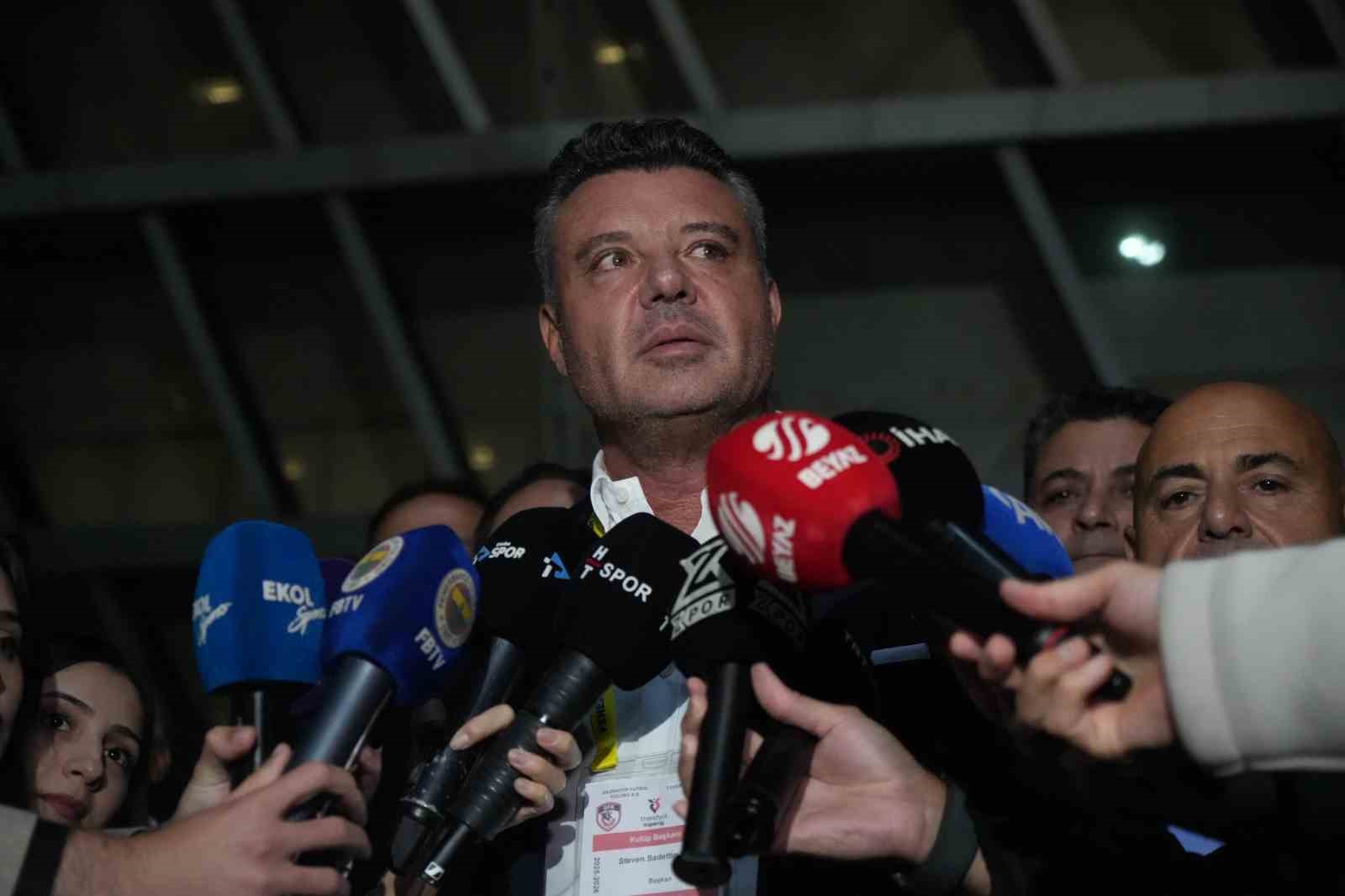 Sadettin Saran: "Her geçen gün daha iyi bir Fenerbahçe göreceksiniz"