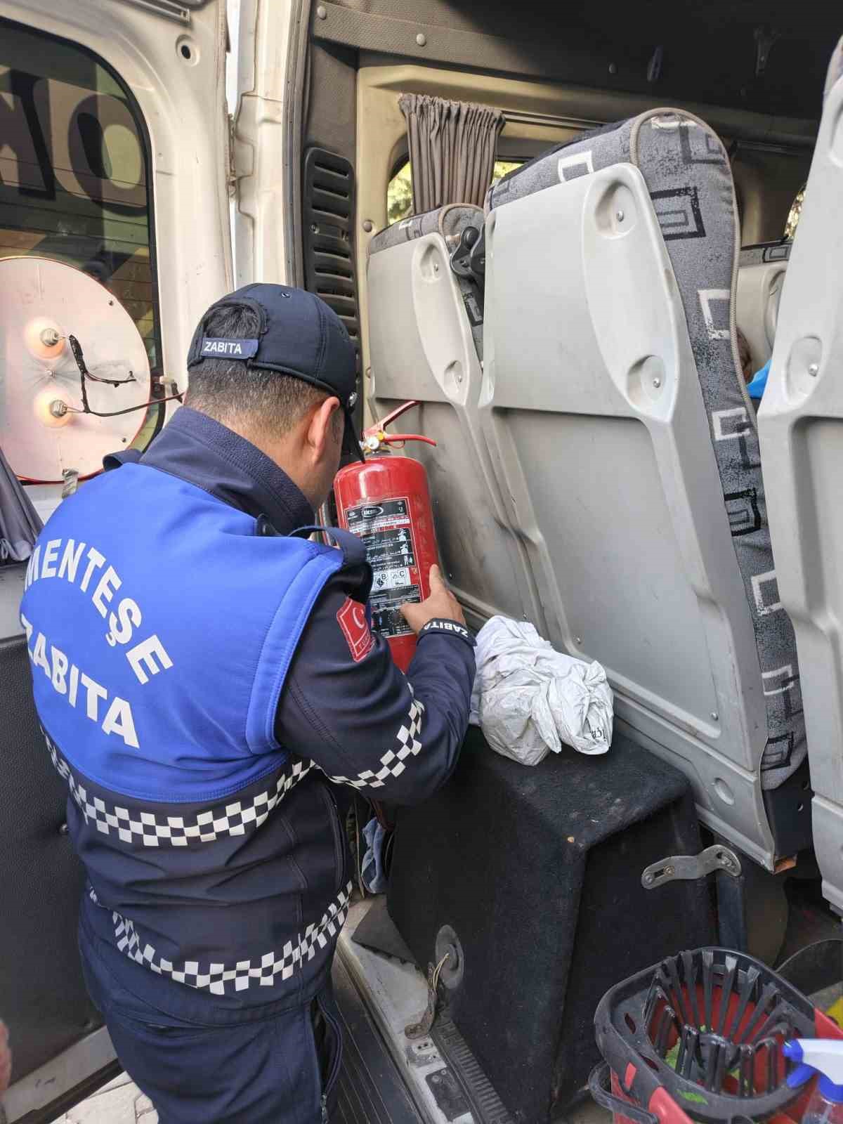 Menteşe&rsquo;de &ouml;ğrenci servis ara&ccedil;larına y&ouml;nelik kapsamlı denetim
