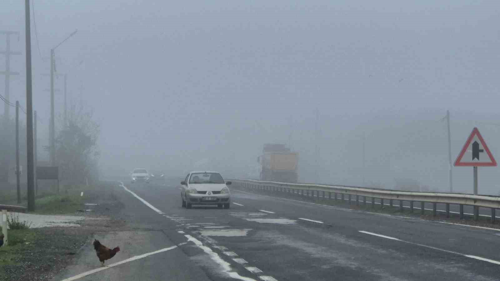 Tekirdağ-Muratlı karayolunda yoğun sis etkili oldu