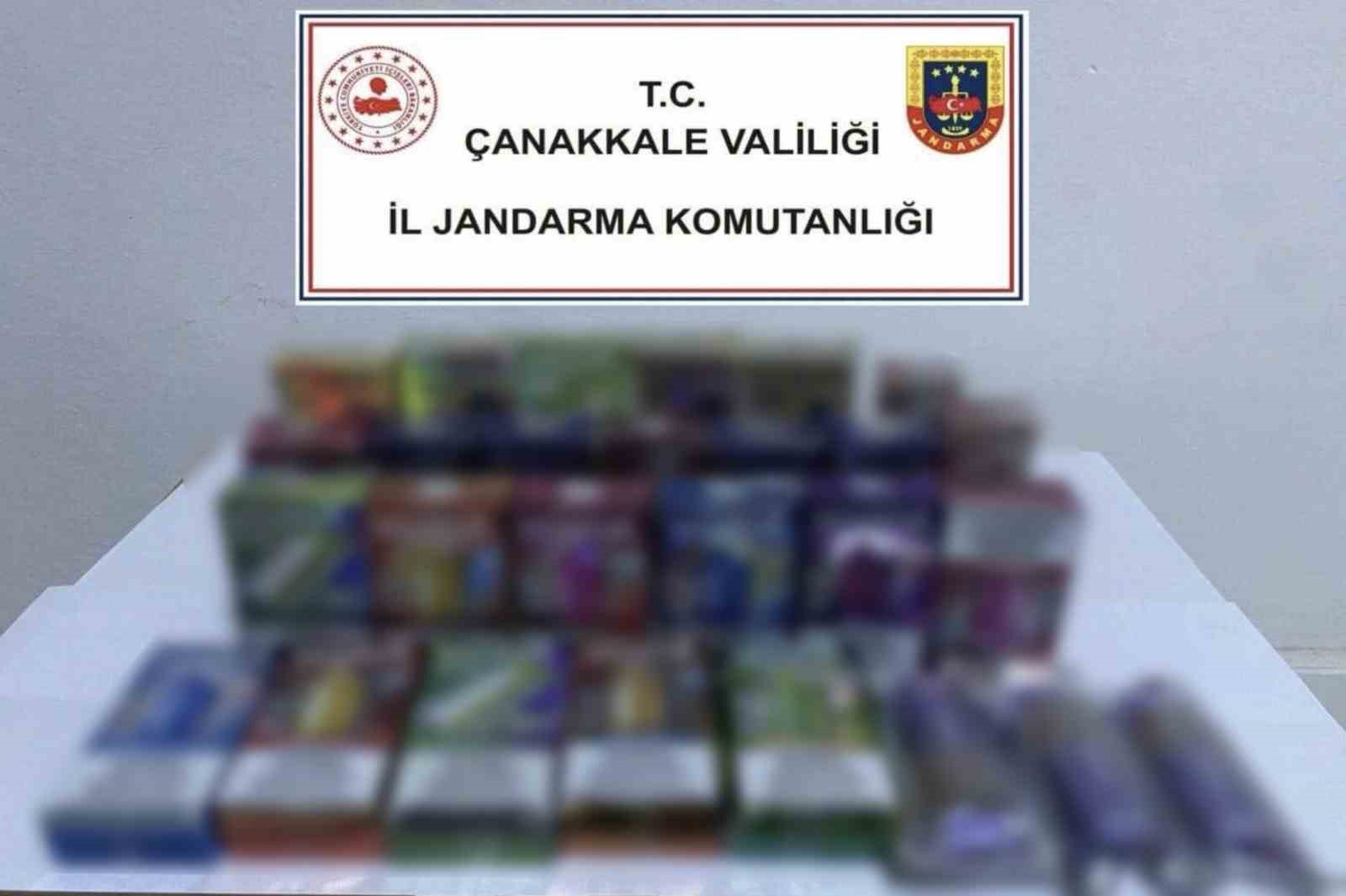 Çanakkale’de kaçakçılık operasyonu
