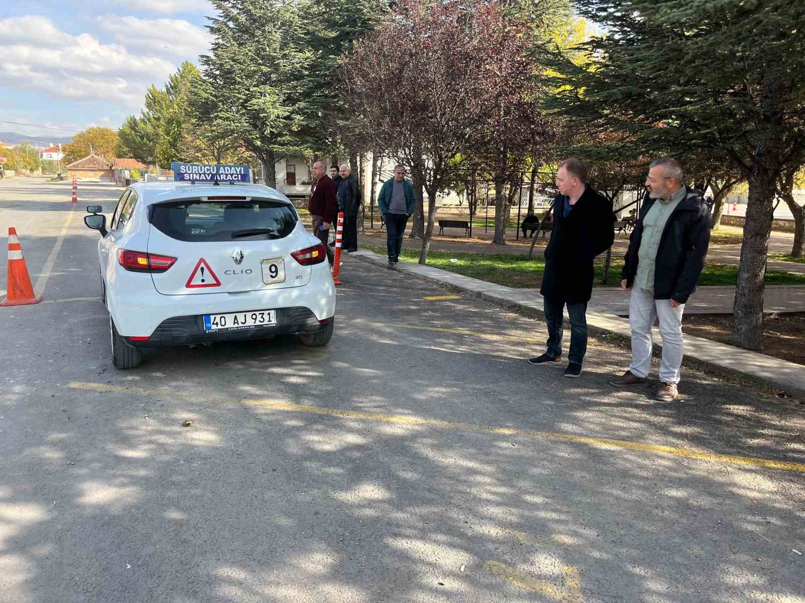 Kırşehir’de ehliyet sınavında 259 aday başarılı oldu