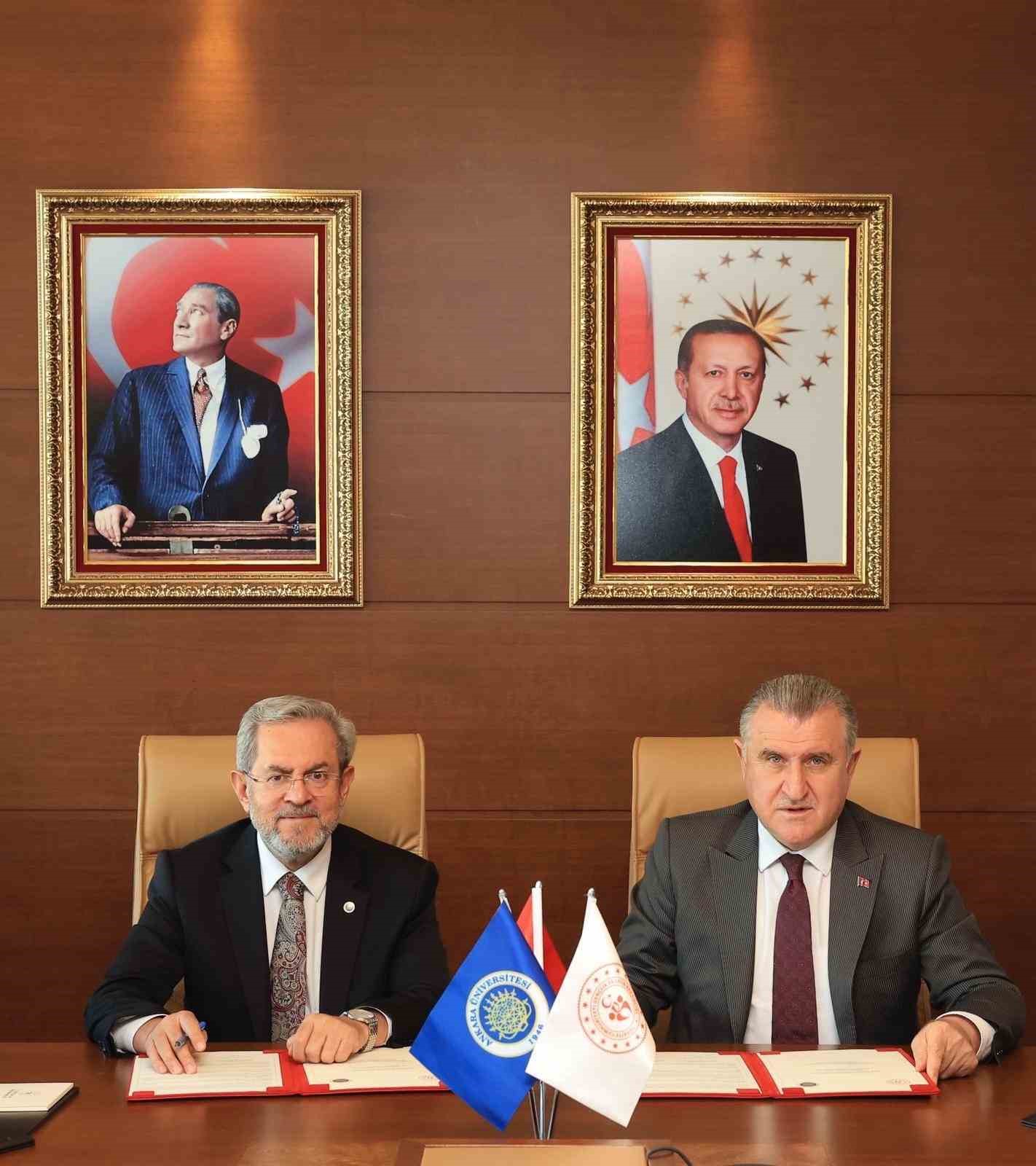 GSB ile Ankara &Uuml;niversitesi Geliştirme Okulları arasında iş birliği
