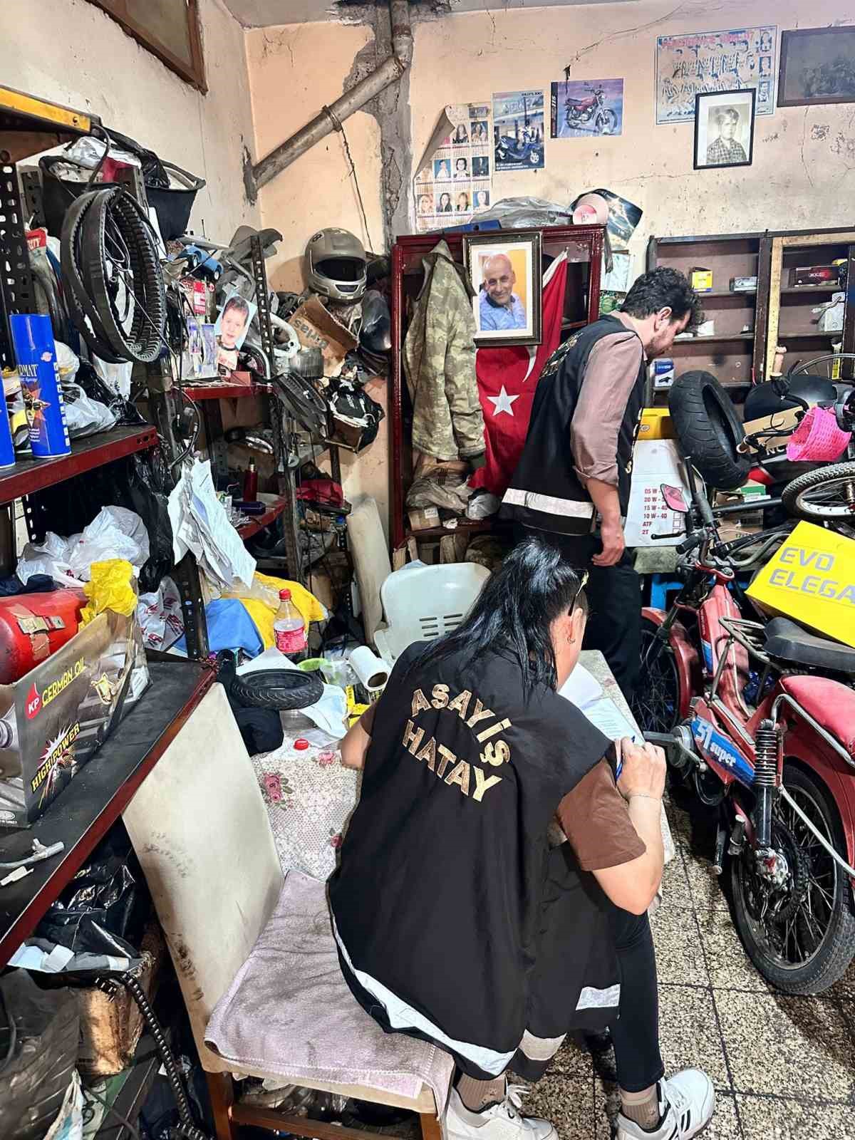 İskenderun&rsquo;da motosiklet tamircileri denetlendi
