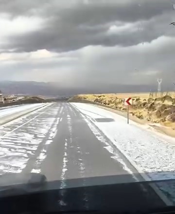 Elazığ’da dolu yağışı