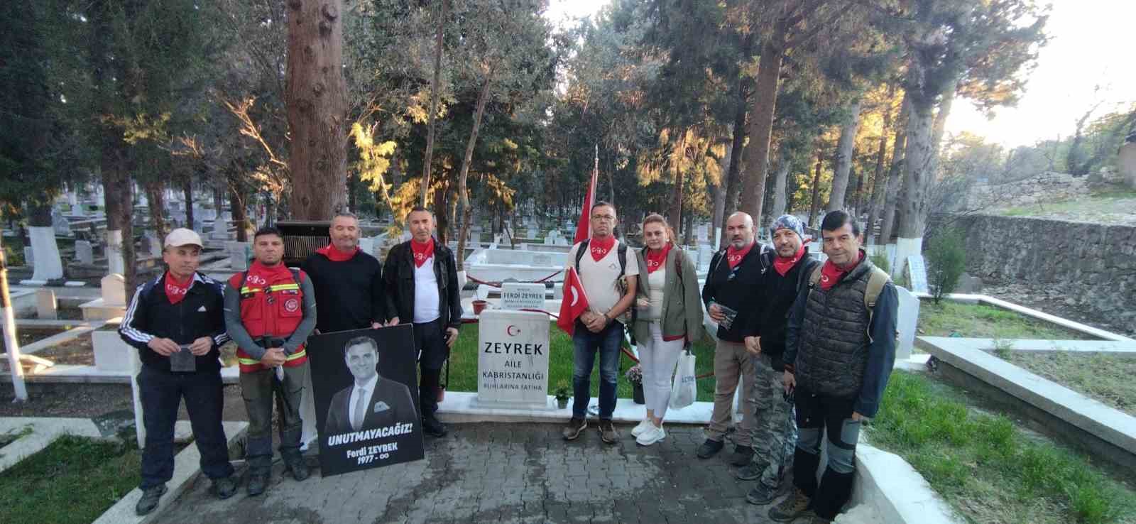 Manisa’da ’Şehitlikten zirveye’ 1500 metrelik anma tırmanışı