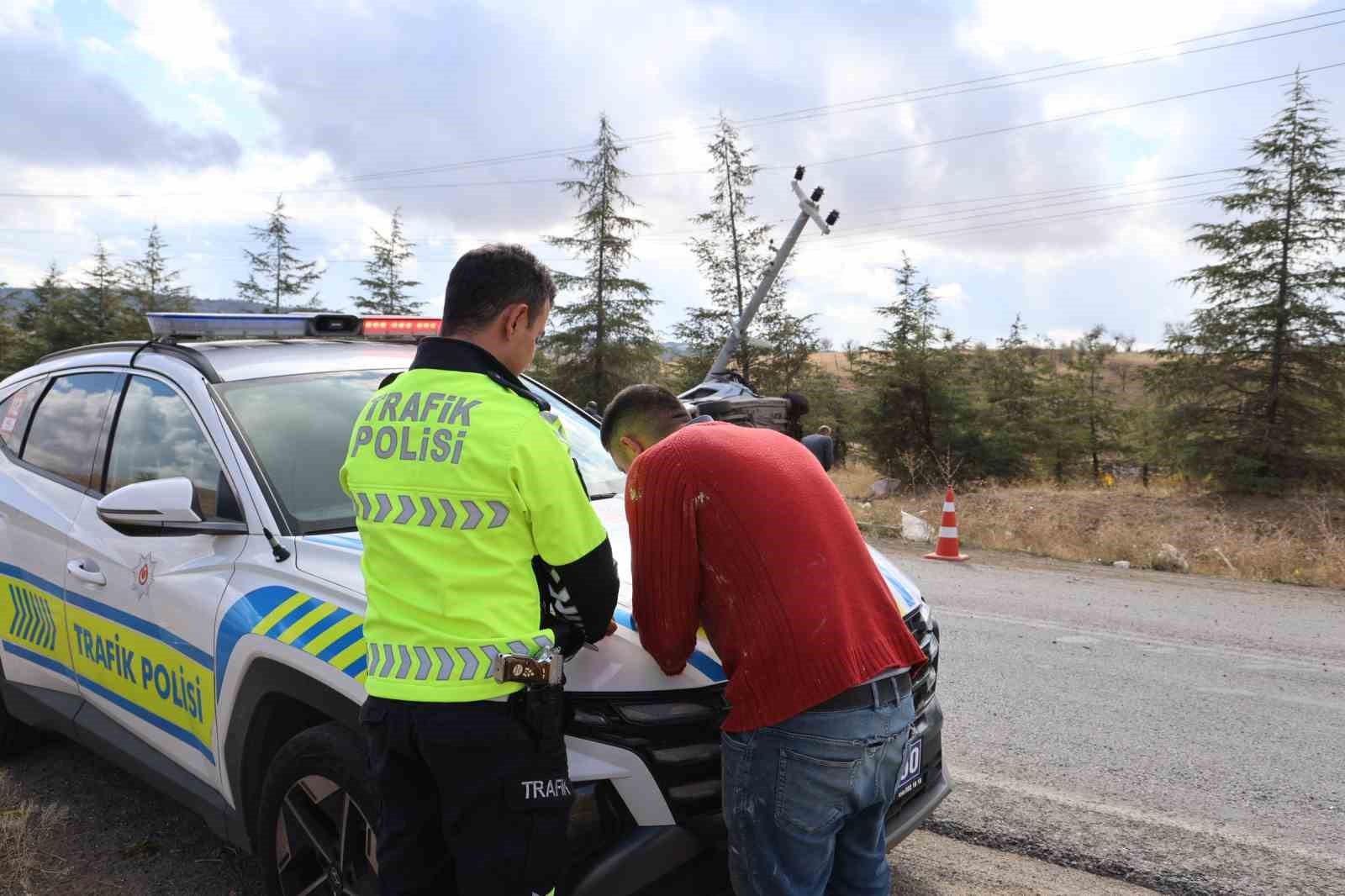 Tamir için getirilen araçla kaza yapan çırak yaralandı