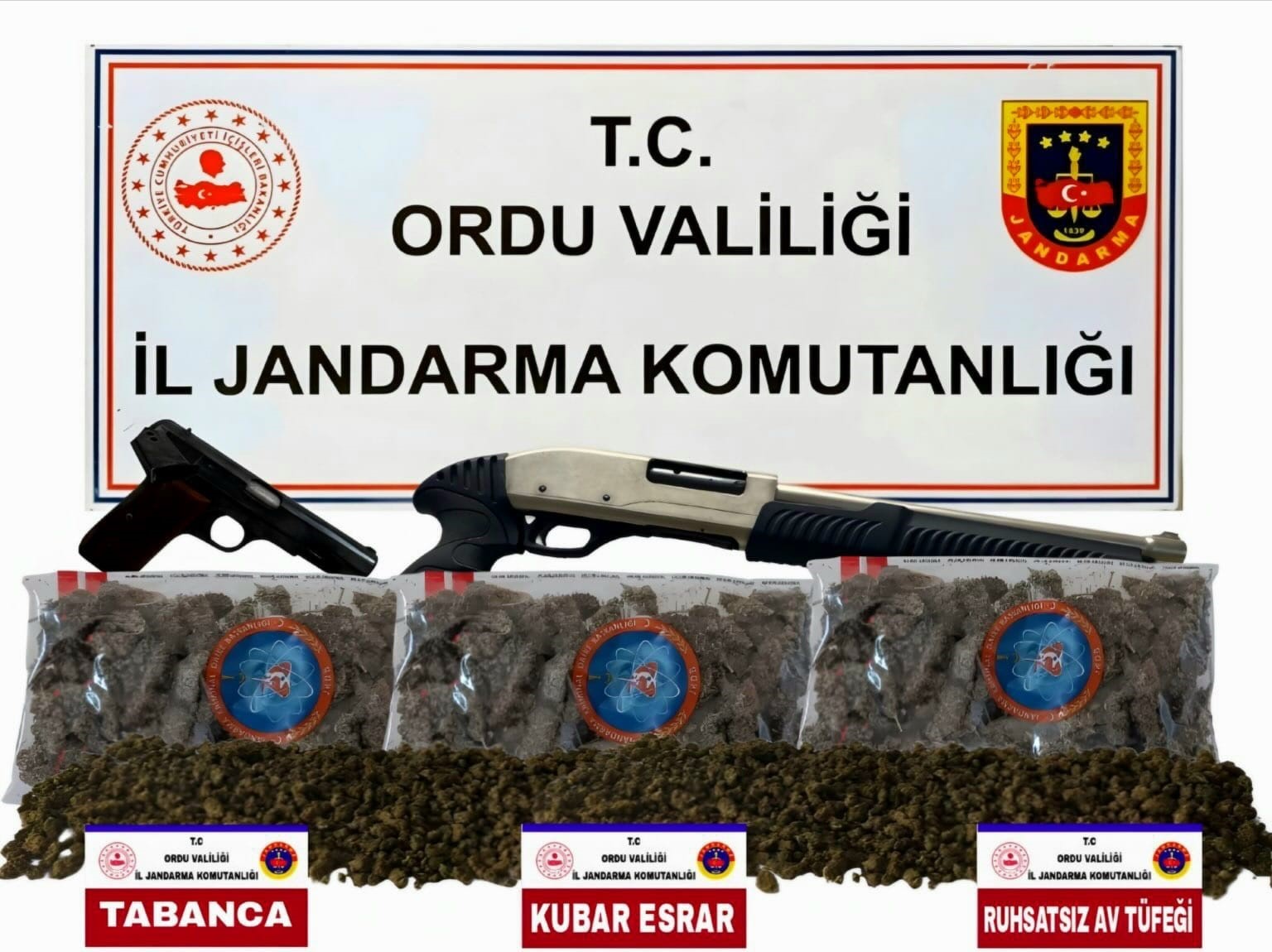 Ordu&rsquo;da jandarma ekiplerinin bir haftalık faaliyetleri: 27 tutuklama
