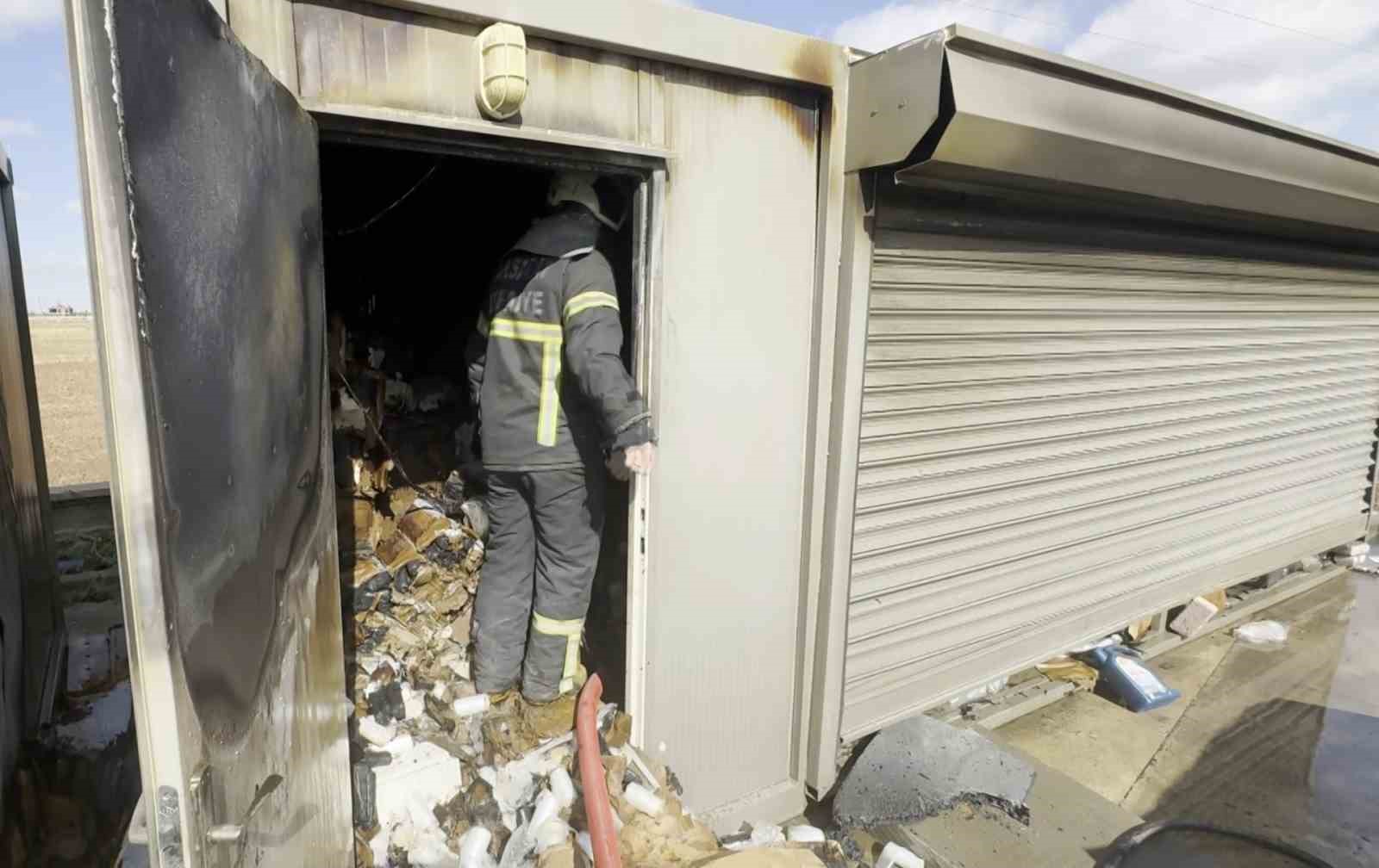 Aksaray’da akaryakıt istasyonundaki yangın korkuttu