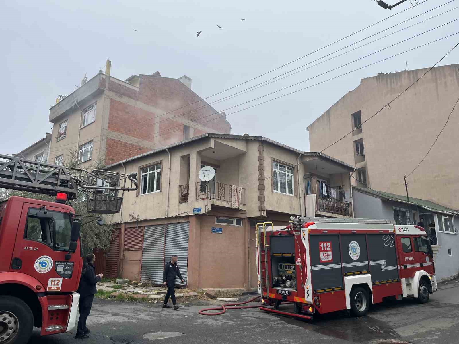 Tekirdağ&rsquo;da baca yangını korkuttu
