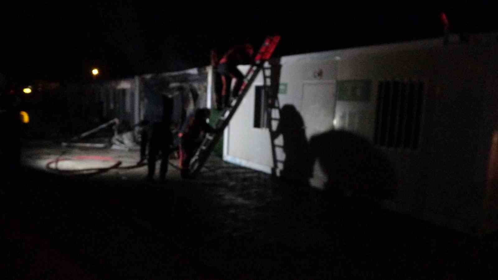 Malatya’da konteyner kentte korkutan yangın