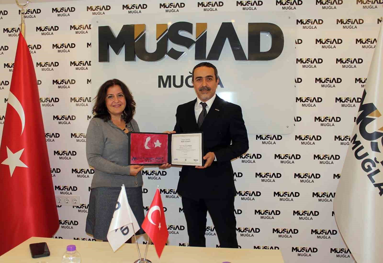 MSK&Uuml;, İİBF Dekanı G&ouml;rg&uuml;l&uuml;&rsquo;den M&Uuml;SİAD Muğla Şubesine iade ziyareti
