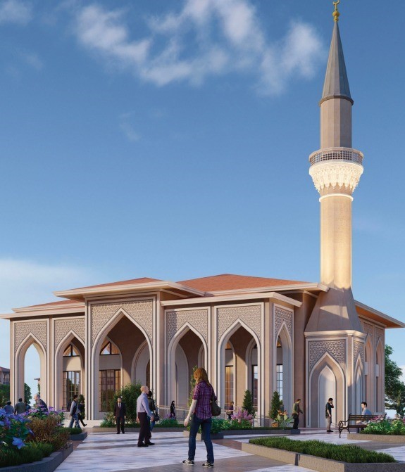 Yeni Merkez Caminin temel &ccedil;alışmaları başladı
