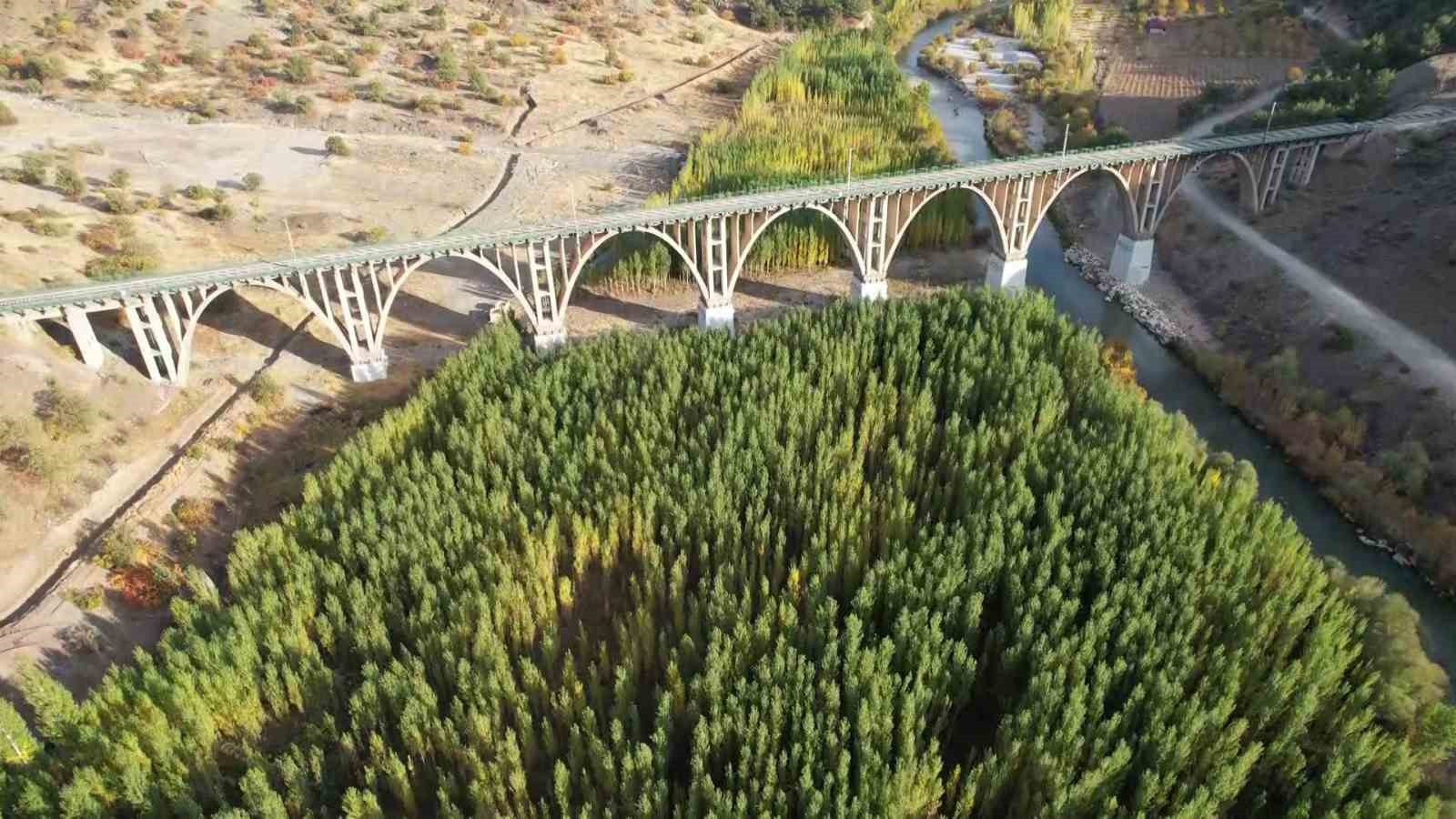 Alman Köprüsü’nün etrafında renk cümbüşü