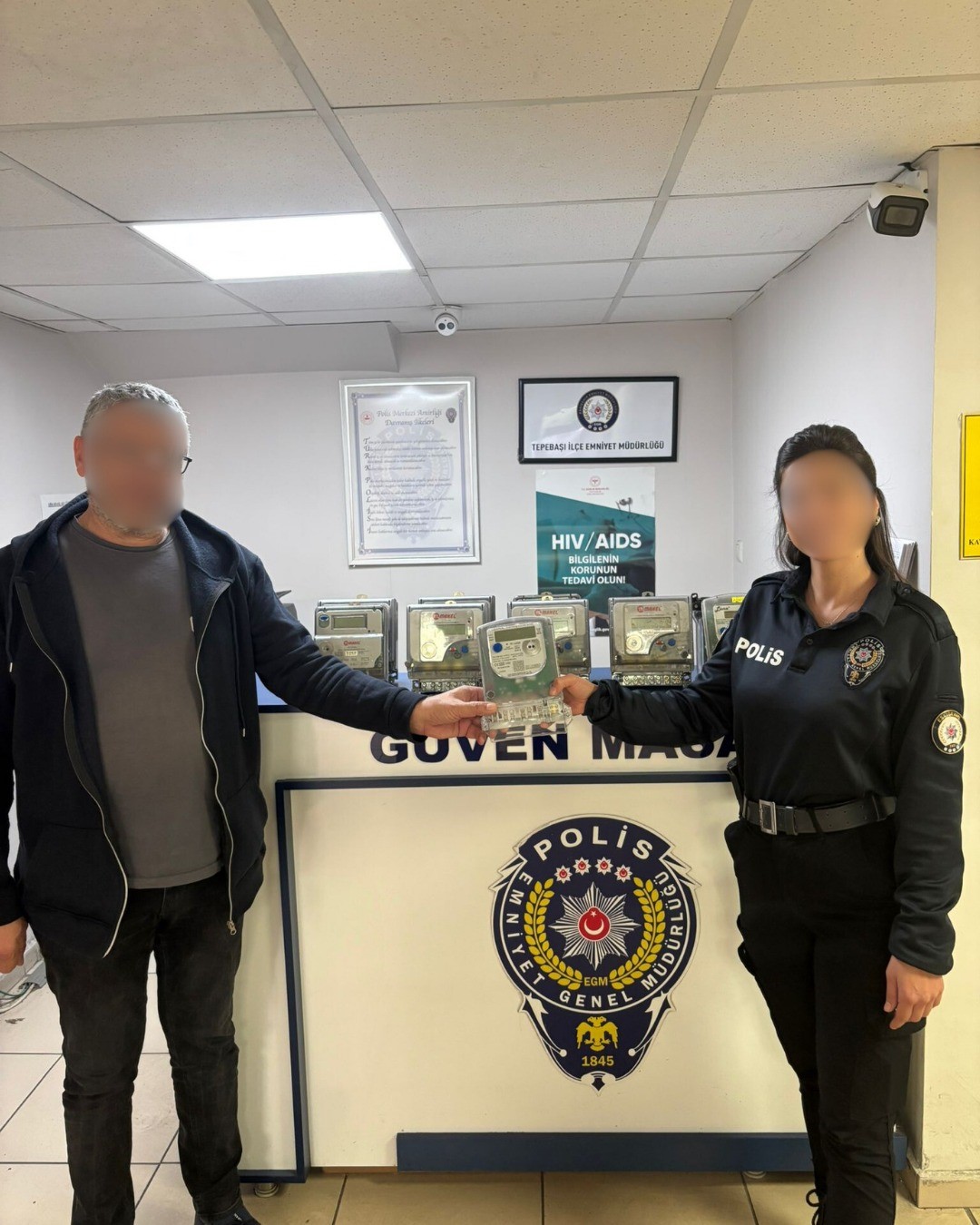 Eskişehir’de 10 adet elektrik sayacını çalan şüpheli yakalandı