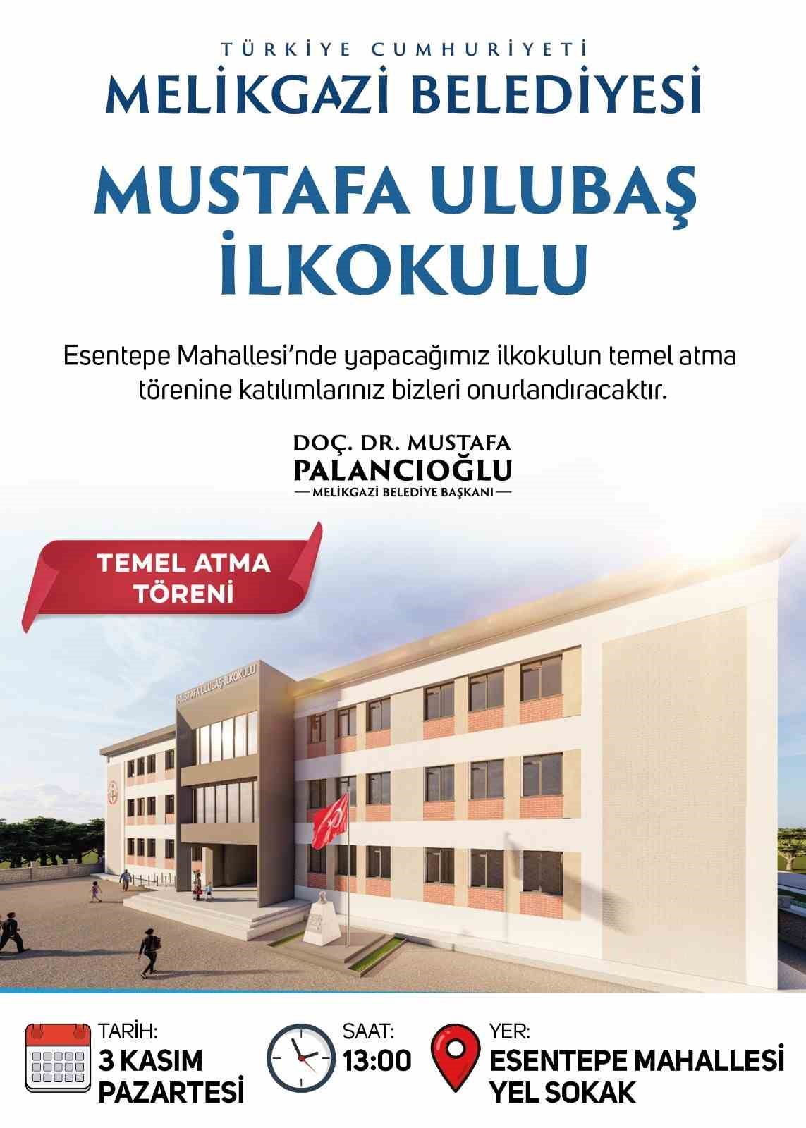 Esentepe mahallesinde ilkokulun temeli atılacak
