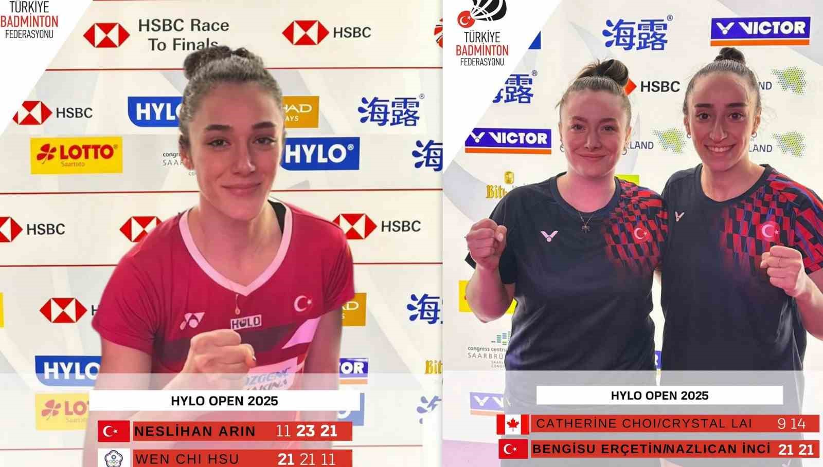 Milli badmintoncular çeyrek finale yükseldi