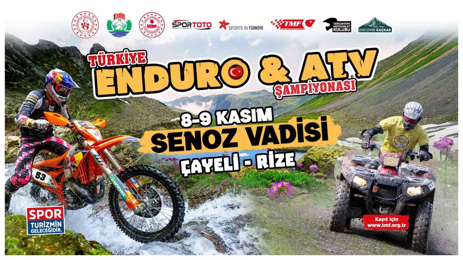 Senoz Vadisi, Türkiye Enduro ve ATV Şampiyonası’na ilk kez ev sahipliği yapacak
