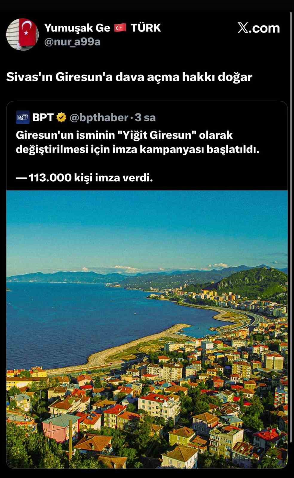 Giresun’un "Yiğit" hamlesi Yiğidolar’ın tepkisini çekti