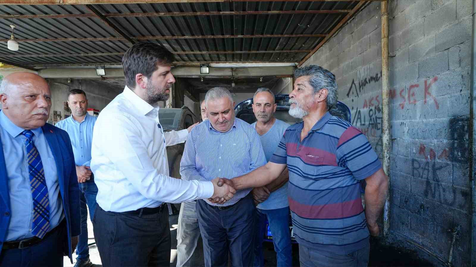 Başkan Bolta&ccedil;, k&uuml;&ccedil;&uuml;k sanayi esnafı ile buluştu
