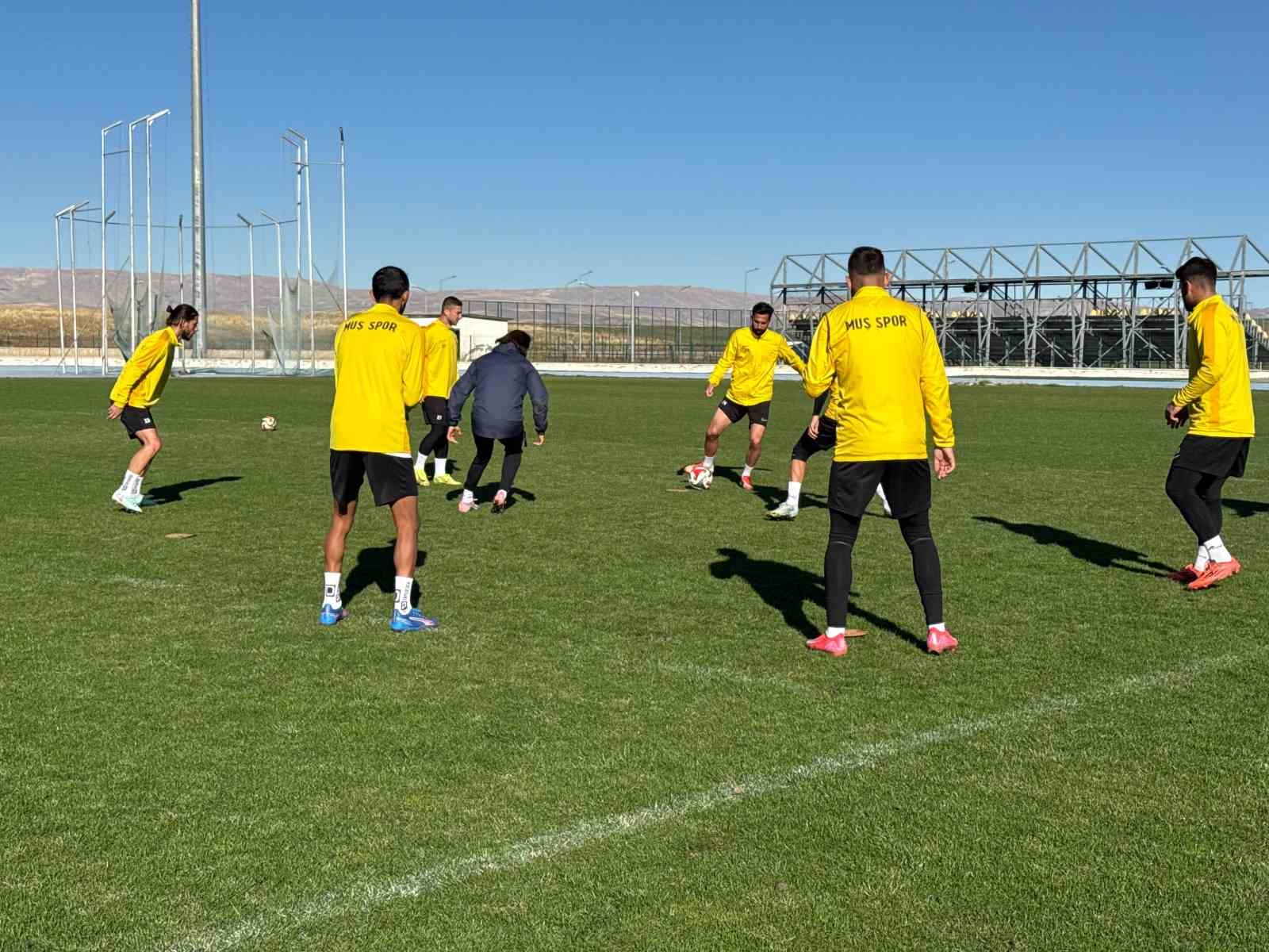 Muşspor, 1461 Trabzon FK maçı hazırlıklarına başladı